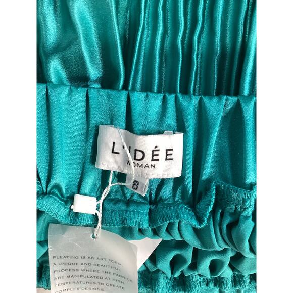 L'Idee 'Reveries' Green Plisse Top Size S - NWT - Picture 4 of 4